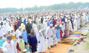 এশিয়ার সর্ববৃহৎ ঈদগাহে দুই লাখের বেশি মুসল্লির নামাজ আদায়