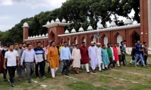 এশিয়ার সর্ববৃহৎ ঈদ জামাতের জন্য প্রস্তুত দিনাজপুরের ঐতিহাসিক গোর-এ শহীদ ময়দান