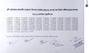 ভূমি মন্ত্রণালয়ের সার্ভেয়ার নিয়োগ পরীক্ষায় ৮৩জন চূড়ান্তভাবে উত্তীর্ণ