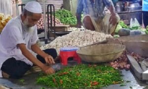 আমদানির খবরে বাজারে প্রভাব পড়লেও কমেনি কাঁচা মরিচের দাম