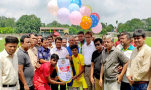 দিনাজপুরে বঙ্গবন্ধু আন্তঃকলেজ ফুটবল টুর্ণামেন্ট শুরু