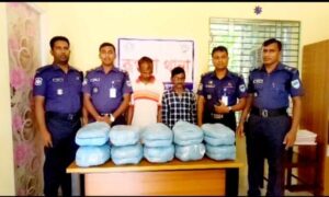 খুলনায় মামা-ভাগ্নে ২০ কেজি গাঁজাসহ আটক