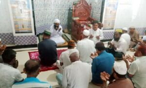 নন্দীগ্রামে প্রয়াত রাষ্ট্রপতি এরশাদ স্মরণে দোয়া মাহফিল