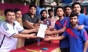 ধুনটে ফুটবল টুর্ণামেন্টের ফাইনাল খেলা অনুষ্ঠিত