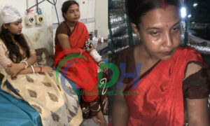 সংসার করার দাবি নিয়ে এসে স্বামী ও শ্বশুরের হাতে মারধর ও লাঞ্চিত হলো স্ত্রী ও তার মা