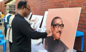 জাতীয় শোক দিবস উপলক্ষে আর্ট ক্যাম্প শুক্রবার  টুঙ্গিপাড়ায়