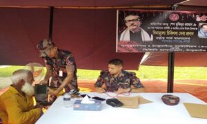 ঠাকুরগাওয়ে ৫০ বিজিবি’র উদ্যেগে গরীব ও দুস্থদের মাঝে খাদ্য সামগ্রী, চিকিৎসা সেবা প্রদান