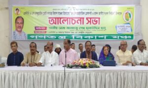 সংবিধান অনুযায়ি নির্বাচন চায় গণতন্ত্র বিকাশ মঞ্চ