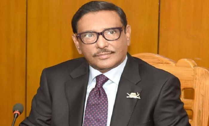 আন্দোলনে ব্যর্থ বিএনপি শোকের মিছিল করছে: ওবায়দুল কাদের