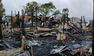রাঙামাটির লংগদুর কাট্টলী বাজারে আট দোকান পুড়ে ছাই