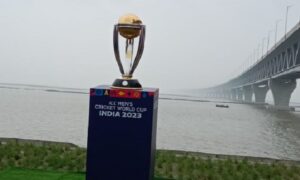 পদ্মা সেতুতে বিশ্বকাপ ট্রফি
