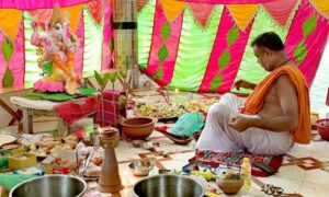লোহাগড়ায় প্রথমবারের মতো পালিত হলো শ্রী শ্রী গনেশ পূজা