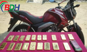 বিজিবি’র অভিযানে ১৫ কোটি ১২লাখ টাকার স্বর্ণসহ চোরাকারবারি গ্রেফতার