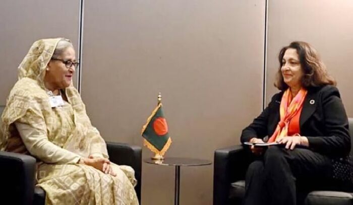 প্রধানমন্ত্রী শেখ হাসিনার সঙ্গে উজরা জেয়ার বৈঠক, সুষ্ঠু নির্বাচনের আহ্বান