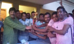 ফরিদপুরে স্বর্ণ শিল্পী শ্রমিক ইউনিয়নের ফুটবল টুর্নামেন্ট