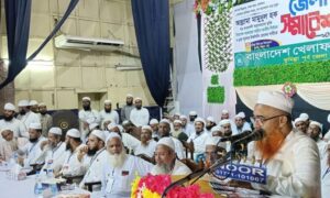 আল্লামা মামুনুল হকের মুক্তির দাবীতে কুমিল্লায় সমাবেশ