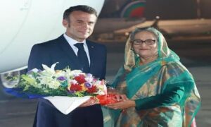 ফ্রান্সের প্রেসিডেন্ট ম্যাক্রঁ ঢাকায়