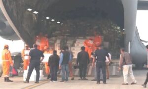 ভারত ফিলিস্তিনিদের জন্য ৩৮.৫ টন মানবিক সাহায্য পাঠিয়েছে