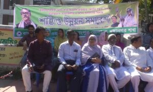 নৈরাজ্য সৃষ্টির প্রতিবাদে আওয়ামী লীগের শান্তি সমাবেশ