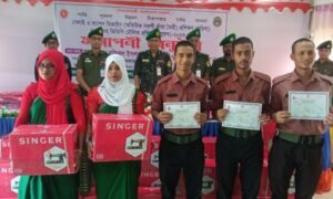 শরীয়তপুরে অতিরিক্ত নকশি কাঁথা তৈরী ও অস্ত্রসহ ভিডিপির সমাপনী অনুষ্ঠান