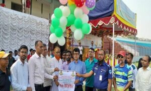 মাগুরায় বঙ্গবন্ধু ও বঙ্গমাতা গোল্ডকাপ ফুটবল টুর্নামেন্টের উদ্বোধন