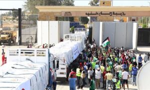 ফিলিস্তিনি রেড ক্রিসেন্ট বলছে, ২৬টি ত্রাণবাহী ট্রাক গাজায় প্রবেশ করেছে