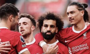 অ্যানফিল্ডে মার্সিসাইড ডার্বি ২-০ গোলে জিতেছে লিভারপুল