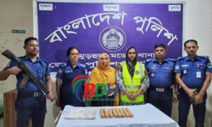 চুয়াডাঙ্গায় ২০ কেজি রূপাসহ নারী গ্রেফতার