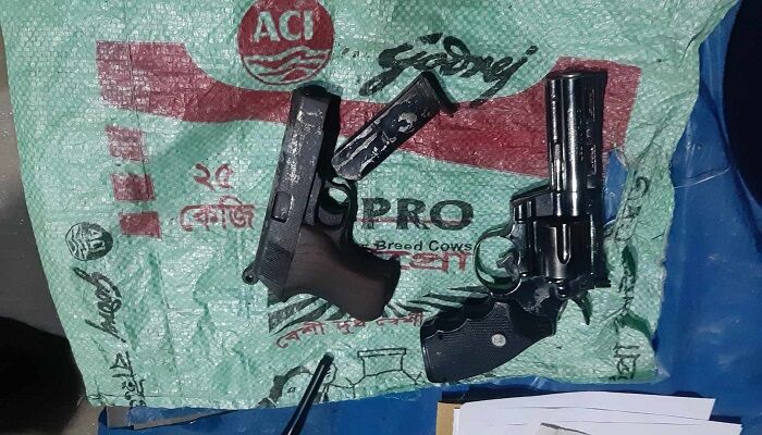 নাটোরে ম্যাগজিনসহ বিদেশি পিস্তল উদ্ধার