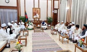 প্রধানমন্ত্রী শেখ হাসিনার সঙ্গে গণভবনে ইসলামপন্থি নয় দলের বৈঠক