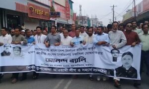 তফসিল ঘোষনায় মাদারীপুরের শিবচরে আওয়ামীলীগের আনন্দ মিছিল
