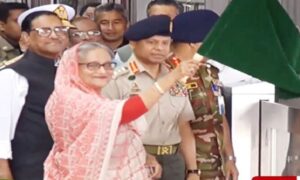 প্রধানমন্ত্রী আগারগাঁও থেকে মতিঝিল মেট্রোরেল উদ্বোধন করলেন