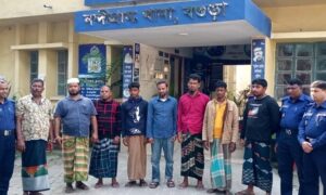 বগুড়ায় ট্রাকে আগুন ও বিস্ফোরণ ঘটনায় বিএনপির আটজন আটক