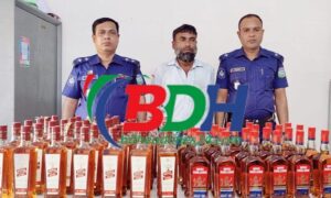 শেরপুরে ভারতীয় মদসহ এক কারবারি আটক