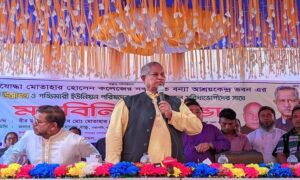 হাতীবান্ধায় বন্যা আশ্রয়কেন্দ্র ভবন উদ্বোধন ও মতবিনিময় সভা অনুষ্ঠিত