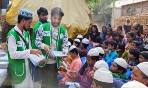 সৈয়দপুরে শিশু শিক্ষার্থীদের মাঝে শিক্ষা উপকরণ বিতরণ