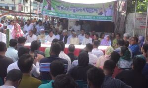 রংপুরে বিএনপি-জামাতের বিরুদ্ধে আওয়ামী লীগের শান্তি সমাবেশ