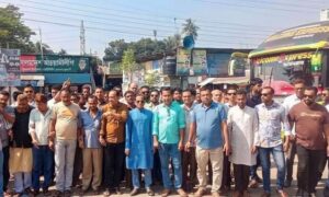 বিএনপি-জামাতের ডাকা অবরোধের বিরুদ্ধে ফুলতলা আওয়ামী লীগের শান্তি সমাবেশ