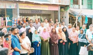নির্বাচনের তফসিল প্রত্যাখ্যান করে কাহালু বিএনপির বিক্ষোভ
