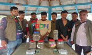 তালতলীতে ৩ কেজি গাঁজাসহ বাবা-ছেলে আটক