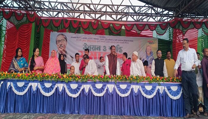 মেহেরপুরে জেলা আওয়ামী লীগের শান্তি ও উন্নয়ন সমাবেশ