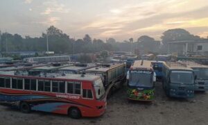 মেহেরপুরে বিএনপির ডাকা অবরোধ চলছে