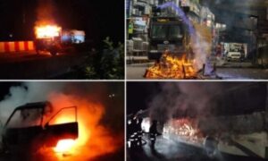 ঢাকাসহ সারাদেশে ১৯৭টি যানবাহন ও স্থাপনায় আগুন