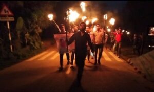 তফসিল বাতিলের দাবিতে বরগুনায় ছাত্রদলের মশাল মিছিল