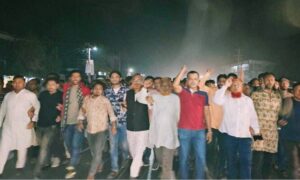 নন্দীগ্রামে আওয়ামী লীগের বিক্ষোভ মিছিল