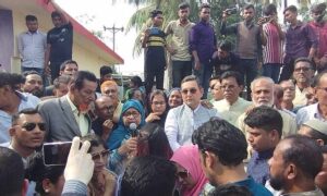 বেতাগীতে আওয়ামী লীগ প্রার্থী  সুলতানা নাদিরার গণসংযোগ