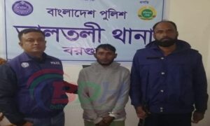 বরগুনা তালতলীতে চুরি মামলার ১ বছরের সাজাপ্রাপ্ত আসামি গ্রেফতার