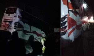 কুমিল্লার দাউদকান্দিতে বাস খাদে, আহত ৩০